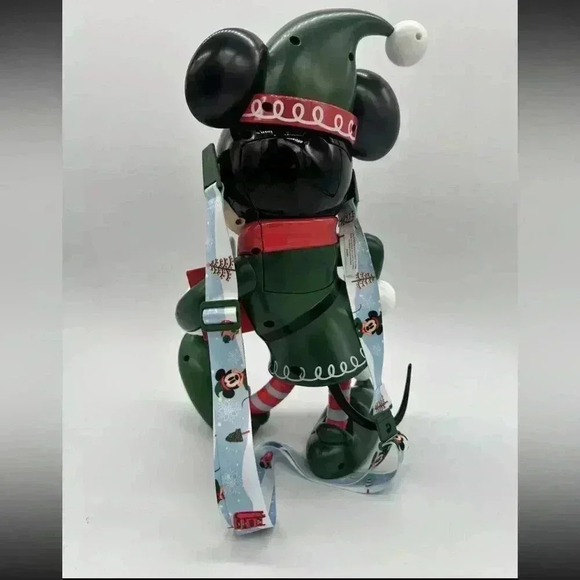 New Disney Parks 2024 Christmas Elf Mickey Mouse Popcorn Bucket New - Picture 2 of 2